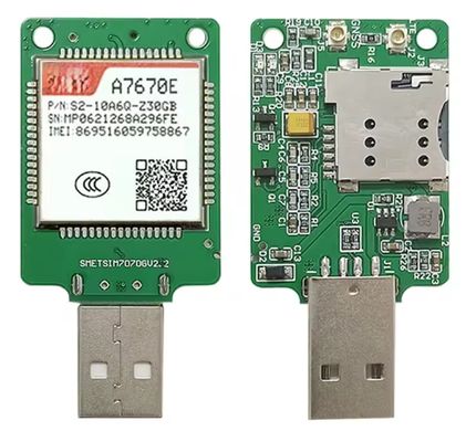 SIMCom A7670E Cat.1 Cellular 4G USB Dongle Adapter Board SIM A7670E Module Support GSM LTE GPS A7670E-FASE