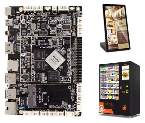 Smart Vending Machine Control Board Quad Core RK3288 Custom Android Pcb Board with POE RS232 Uart