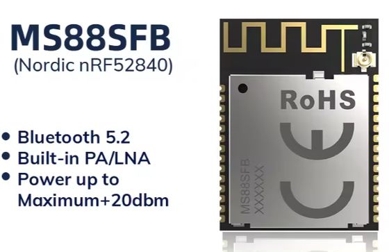 Nordic nRF52840 nRF21540 2.4GH PA LNA ANT Mesh 600M Long Range Bluetooth Ble 5.4 Wireless RF Modules support Zigbee Thread