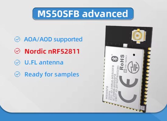 Data 2.4ghz Wireless Transmitter and Receiver Serial Micro Device Modul Price Ble 5.1 Bluetooth nRF52811 Module