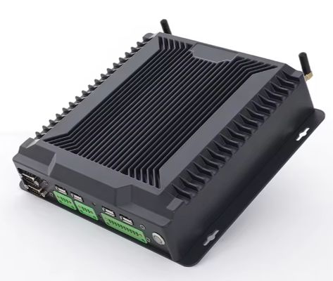 Win10 IoT Industrial Mini PC with 6 LAN 8GB RAM 32GB CPU J1900 4GB VGA Display Fanless Design for Linux RS232/422/485 GPIO WiFi