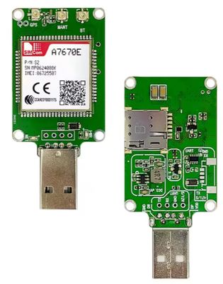 SIMCom A7670E Cat.1 Cellular 4G USB Dongle Adapter Board SIM A7670E Module Support GSM LTE GPS A7670E-FASE