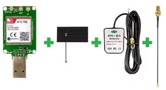 SIMCom A7670E Cat.1 Cellular 4G USB Dongle Adapter Board SIM A7670E Module Support GSM LTE GPS A7670E-FASE